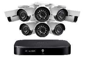 Lorex 4K 16 Channel 3TB DVR with 8 (Eight) 1080p HD Weatherproof Bullet Analog Security Cameras, 130ft Night Vision