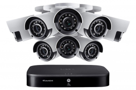 Lorex 4KA88 4K Ultra HD 8-Channel Security System with Eight 4K (8MP) Cameras, Advanced Motion Detection and Smart Home Voice Control