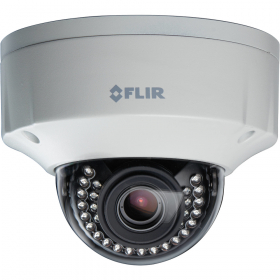 FLIR Digimerge N437VDL Outdoor IP Security Dome Camera, 2MP HD WDR IP, 4-8mm, Motorized, 100ft Color Night Vision, Works with Onvif, Lorex, Flir NVR, White (Camera Only)