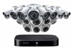 Lorex 16 Channel 1080p 2TB DVR Security System with 16 1080p Cameras (8 Domes & 8 Bullets) 