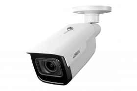 Lorex LNB9292B Indoor/Outdoor 4K Ultra HD Nocturnal Smart IP Motorized Bullet Camera, 4x Optical Zoom, 30FPS, 150ft IR Night Vision, CNV, IP67, Works with N881B/N882B Series, White