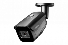 Lorex LNB9242B 4K (8MP) Smart IP Black Security Bullet Camera with Listen-in Audio and Real-Time 30FPS Recording