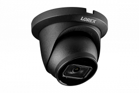 Lorex LNE9242B 4K (8MP) Smart IP Black Dome Security Camera with Listen-in Audio and Real-Time 30FPS Recording
