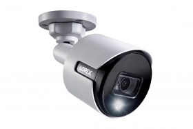 Lorex C581DA Indoor/Outdoor 2K 5MP Super Analog HD Active Deterrence Bullet Camera, 2.8mm, 135ft IR Night Vision, Color Night Vision,Works with D841/D841B Series, ACJNCD3B, Only Camera, White,(USED)