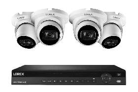 Lorex 16 Channel 3TB 4K Ultra HD Nocturnal NVR System with 4K Smart IP Security Dome Cameras w/ Real-Time 30FPS and Listen-in Audio, 150ft Night Vision, Color Night Vision