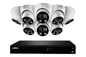 Lorex N4K3SD-168WD 16-Channel 4K Ultra HD Fusion NVR IP System with 8 Smart Deterrence Cameras