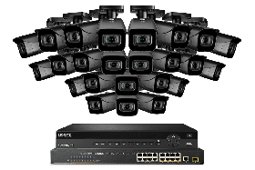 Lorex NC4K8-3224BB 32-Channel NVR System with Twenty-Four 4K (8MP) IP Cameras