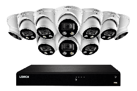 Lorex_N4K3SD-1610WD 16-Channel 4K Ultra HD Fusion NVR IP System with 10 Smart Deterrence Cameras