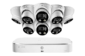 Lorex N4K2SD-88WD 8-Channel 4K NVR System with 8 Smart Deterrence 4K (8MP) IP Dome Cameras