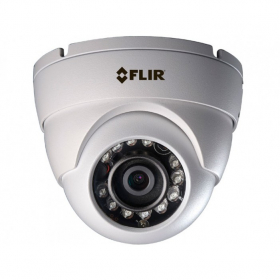 FLIR Digimerge ME313 Outdoor Security Dome Camera, 1MP HD Fixed MPX, 3.6mm, 90ft Night Vision, Works with Lorex, Flir MPX DVR, White, Camera Only (USED)