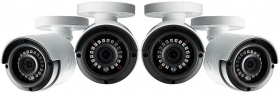 Lorex LAB223B High Definition 1080p Bullet Security Camera with 130ft Night Vision (4 pack),(M.Refurbished)