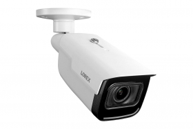 Lorex LNB9292B Indoor/Outdoor 4K Ultra HD Nocturnal Smart IP Motorized Bullet Camera, 4x Optical Zoom, 30FPS, 150ft IR Night Vision, CNV, IP67, Works with N881B/N882B, White (OPENBOX)