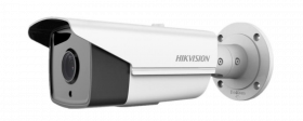 Hikvision DS-2CD2T42WD-I5 4 MP EXIR Bullet Network Camera, IR up to 165ft, IP67, H264, PoE/12VDC, 4mm Lens Kit, White