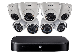 Lorex_LX1080-88W 8-Channel Security System with Eight 1080p HD Outdoor Cameras, Advanced Motion Detection and Smart Home Voice Control