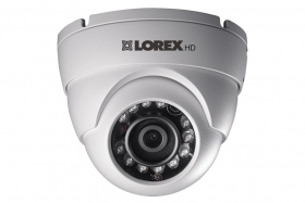 Lorex LEV2522BW Indoor/Outdoor HD 1080p Weatherproof IR MPX Dome Security Camera, 3.6mm, 130ft IR Night Vision, Works with DV700/800/900,LHV2000/5100,D231/241/441, Camera Only, White (OPEN BOX)