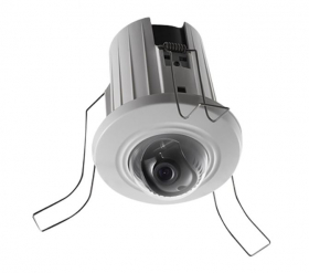 Hikvision DS-2CD2E20F 2MP Recessed mount IP Dome Camera, H264, 3D DNR, DWDR ,BLC, PoE/12VDC, 4mm Lens kit, White