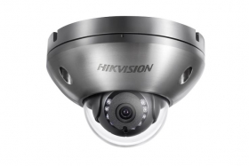 Hikvision DS-2XC6122FWD-IS 6MM 2MP Anti-Corrosion Outdoor Network Mini Dome Camera, 316L Stainless steel, 30ft (10m) IR, IP67, NEMA 4X, 12VDC, PoE, 5W