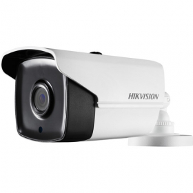 Hikvision DS-2CE16U1T-IT5F 3.6MM 8MP/4K EXIR Outdoor Bullet Camera, 262ft (80m) IR, 0.01 Lux/F1.2, 12VDC, 3-Axis, Smart IR, DNR, IP67, Support TVI/AHD/CVI/CVBS Video Signal Output, White