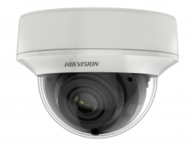Hikvision DS-2CE56U1T-AITZF 2.7-13.5MM Motorized Varifocal Lens 4K Indoor Dome Camera, EXIR, 131ft (40m) IR, Auto Focus ,ICR,  Smart IR, DNR,OSD Menu, Support TVI/AHD/CVI/CVBS, White