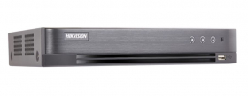 Hikvision DS-7208HQI-K2/P Tribrid DVR, 8 Channel TurboHD/Analog, 2 SATA , H265+, Audio, Hik-Connect, Black (NO HDD)