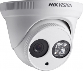 Hikvision DS-2CE56C2N-IT3 720 TVL Outdoor PICADIS EXIR Analog Turret Camera, True Day/Night, EXIR 130ft (40m), 12VDC, Smart IR, IP66, White