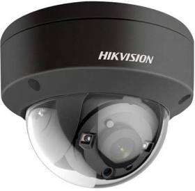 Hikvision DS-2CE56F7T-VPITB 6MM 3MP WDR Vandal Proof EXIR Dome Camera, Outdoor, HD-TVI, 66 ft (20 m) Range, True Day/Night, IP66, 12VDC, Black