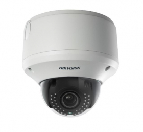 Hikvision 2CD4312FWD-IZHS 2.8-12MM 1.3MP WDR Outdoor Dome Network Camera, Defog, DNR, Smart Auto Detection, 24 VAC/PoE, Smart Focus, Motorized Varifocal Lens, White