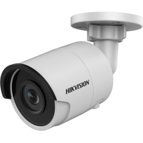 Hikvision DS-2CD2012WD-I 1.3MP/960P IR Mini Outdoor Bullet Network Camera, H264, 120dB WDR, Day/Night,  IR 100ft (30m), IP66, PoE/12VDC, White