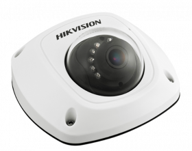 Hikvision DS-2CD2532F-IS 3MP Mini Dome IP Camera, 1080p, H264, Day/Night, IR 33ft(10m), Alarm I/O, Audio I/O, DNR, DWDR, IP66,12VDC/PoE, 4mm Lens kit, White