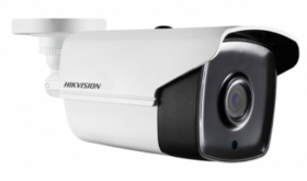 Hikvision DS-2CE16D7T-IT5 HD 1080p 2MP EXIR Outdoor Bullet Camera, Up to 262ft IR, WDR, DNR, BLC, HD-TVI, White, 6mm Lens kit