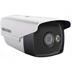 Hikvision DS-2CE16D0T-WL3 HD 1080p White Supplement Light Bullet Outdoor Camera, 98ft (30m), IP66, PAL/NTSC, 12VDC, White