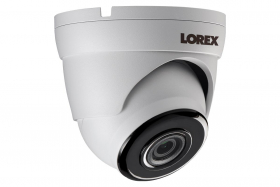 Lorex LAE223 1080p HD Analog Security Dome Camera, 3.6mm, 130ft IR Night Vision, Works with LHA2000, LHA4000 Series DVR, ACJNCR3B, White,(Only Camera),(USED)