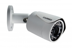 Lorex LNB4163 Indoor/Outdoor 2K HD IP Security Bullet Camera, 3.6mm, 130ft IR Night Vision, Color Night Vision, IP66, White,(Only Camera), (USED)