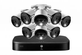 Lorex D86182T-88DA-E 4K Ultra HD Security System with 8-Channel DVR and Eight 4K (8MP) Active Deterrence Cameras featuring Smart Motion Detection and Smart Home Voice Control, 2TB, 135ft Color Night Vision