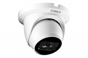 Lorex LNE9252B Indoor/Outdoor 4K Ultra HD Nocturnal 3.0 Smart IP Dome Camera, Real-Time 30FPS, Listen-In Audio, 150ft IR Night Vision, CNV, IP67, Works with N881B/N882B Series, White (OPEN BOX) 