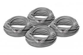 Lorex CBL100C5RUW-8PK 100ft CAT5e Extension Cables, Fire Resistant and In-Wall Rated, CMR type (Riser) (8-pack)
