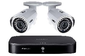 Lorex MPX82W HD Camera System with 8-Channel 4K DVR and Two 1080p HD Metal Outdoor Cameras, 150FT Night Vision