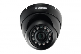 Lorex LEV1512 Indoor/Outdoor 720p HD Weatherproof MPX Security Dome Camera, 3.6mm, 112ft IR Night Vision, Works with DV800/900, LHV5100/5100W DVR, Camera Only, Black (OPEN BOX)