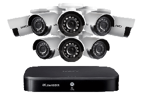 Lorex 8 Channel Security DVR System 2TB Hard Drive and 130ft Night Vision  Eight(8) 1080p Cameras