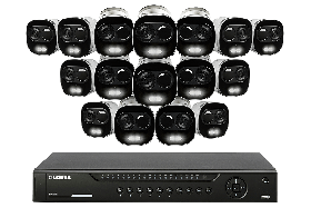 Lorex_4KHDIP1616AD 4K Ultra HD IP Camera System with 16 Active Deterrence Security Cameras, 130ft Night Vision, 4TB