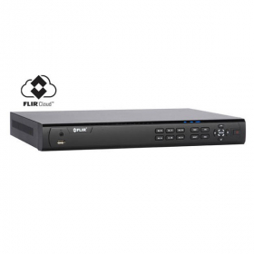 FLIR Digimerge DNR416P0 Series HD Security NVR, 16 Channel, 8 PoE Port, 2 HDD Slot, Max 8TB, Supports 720p/1080p/3MP/4MP/2K/5MP Flir, Lorex, and Dahua IP Cameras, Dahua DMSS, Black, NO HDD (USED)