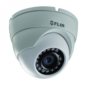 FLIR Digimerge N233EE Outdoor 3MP Fixed IP Security Dome Camera, 3.6mm, DWDR, 24m IR Night Vision, Works with Lorex, Flir NVR, White (Camera Only)