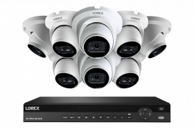 Lorex NC4K3F-168WD-1 Nocturnal 4K 16-Channel 4TB Wired NVR System with Smart IP Dome Cameras, 30FPS Recording and Listen-in Audio