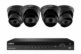 Lorex Nocturnal 4K 16-Channel 4TB Wired NVR System with Smart IP Dome Cameras, 30FPS Recording, Listen-in Audio and Motorized Varifocal Zoom Lenses