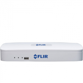 FLIR Digimerge DNR104P2 Series HD Security Network Video Recorder, 4 Channel, 4 PoE Port, 1 HDD Slot, Max 3TB, Supports 720p/1080p/2MP Flir, Lorex, and Onvif IP Cameras, White, 2TB(USED)