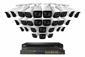 Lorex 32-Channel Nocturnal NVR System with 4K (8MP) Smart IP Optical Zoom Security Cameras with Real-Time 30FPS Recording