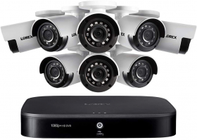 Lorex LX1081-168 1080p HD 16-Channel 2TB Security System with Eight 1080p HD Outdoor Cameras, Advanced Motion Detection and Smart Home Voice Control (M. Refurbished)