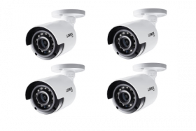 Lorex C841CA Indoor/Outdoor 4K Ultra HD Analog Security Bullet Camera, 3.6mm, 120ft IR Night Vision, Color Night Vision,Works with DV900, LHV5100, D841, D861, D862, D871,  White (4PK)
