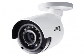 Lorex C841CA Indoor/Outdoor 4K Ultra HD Analog Security Bullet Camera, 3.6mm, 120ft IR Night Vision, Color Night Vision,Works with DV900, LHV5100, D841, D861, D862, D871,  White (4PK)