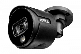 Lorex C881DAB Indoor/ Outdoor 4K Ultra HD Active Deterrence Security Analog Bullet Camera with Color Night Vision, 135ft Night Vision, Black